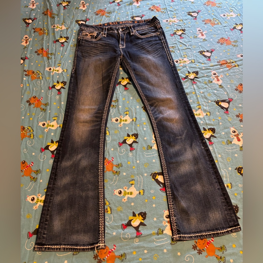Rock revival jeans size 30 midrise boot